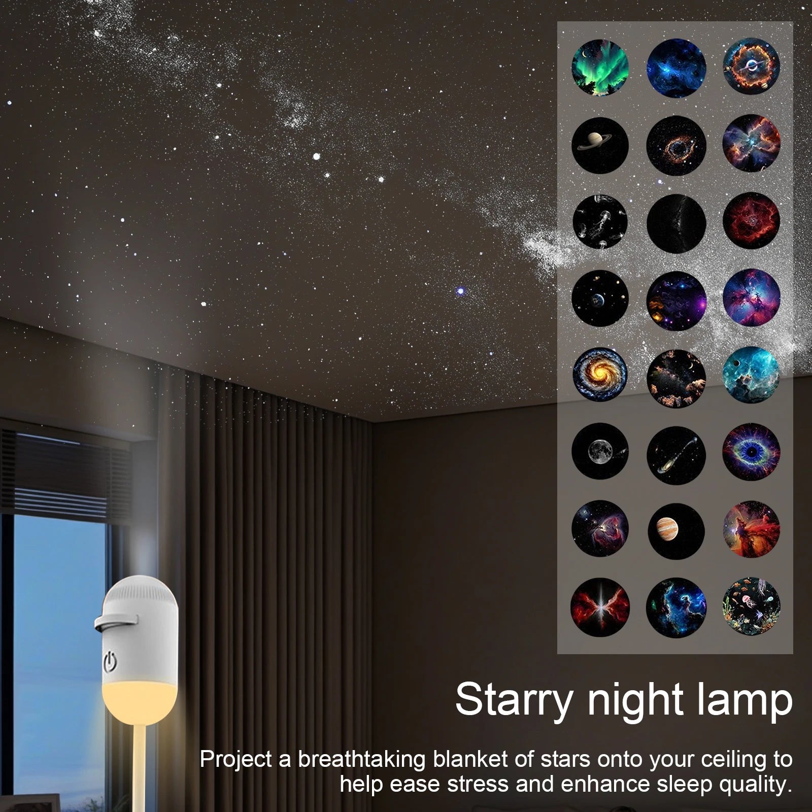 2-in-1 Galaxy Night Projector
